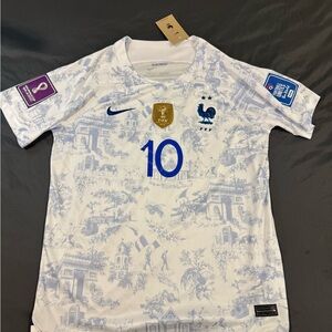 Nike France Mbappé #10 2022 World Cup Away Jersey – Large – NWT
